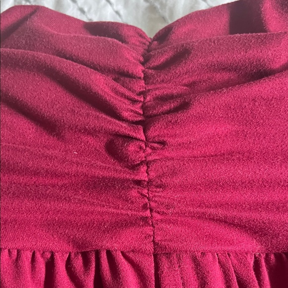 ActiveZone USA High Waist Shorts-Beautiful burgundy color- So soft - Picture 5 of 6